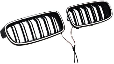 Auto Kühlergrill Front Kühlergrille Für 3er F30 F31 320i 330i 335i 2013 2014 2015 2016 2017 2018 Frontleuchtender Kühlergrill LED-Licht Racing Grille Schwarz Glänzend