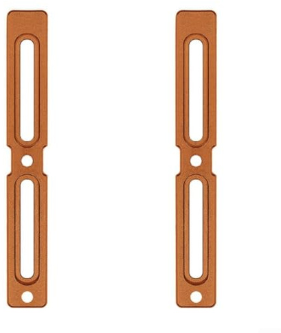 2PCS Bike Water Bottle Holder Adapter, Aluminum Alloy Water Bottle Cage Mount Brackets, for MTB Road Mountain Bike(Orange)