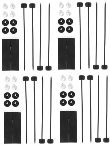 ZUNOXAZ 4 Ensembles Kit de Montage Ventilateur Radiateur Électrique avec Accessoires de Fixation pour Refroidisseur de Transmission Kit Complet pour Installation Facile et Dissipation