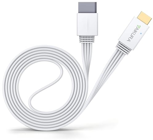 TAIKURA Wii zu HDMI Adapter, 1080P/720P Wii auf HDMI Konverter Plug & Play, Verlustfreie Übertragung, 150cm Video Adapterkabel Unterstützt alle Wii Display, für Wii Wii U HDTV Monitor Projektor (Weiß)