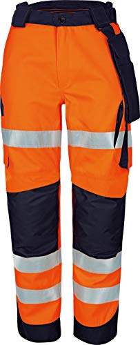 Vizwell Signal Warnschutz Bundhose Warnschutzkleidung + Gratis Werkzeugtasche