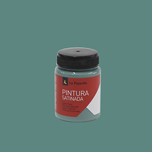 La Pajarita 169816 Pintura para Decoración y DIY, Satinada, 1, Verde Jade, 75 ml