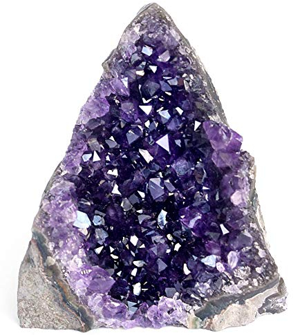 Deep Purple Project Amethyst Druse Stein Echt (250 gramm bis 500), Amethyst Geode Groß, Kristalldruse aus Uruguay
