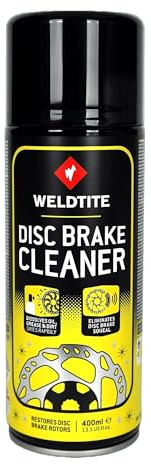 WELDTITE Disc Brake Cleaner, Aerosol, Non-Corrosive, 400 ml | High Performance, Quick Drying, Safe for Brake Components, Versatile Use, Rapid Drying, Tough on Dirt, Oil and Dust