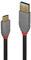 Lindy 1m USB C to USB A 3.2 Gen 2 Cable, 10Gbps, 100W 5A, PD, Fast Charging Data Cord for USB C, External SSD, MacBook Pro, iPad, iPhone 15