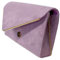 Leah Ward Women's Clutch Bag Wedding Evening Handbags Suede Night Out Purse 1616 (Lilac)