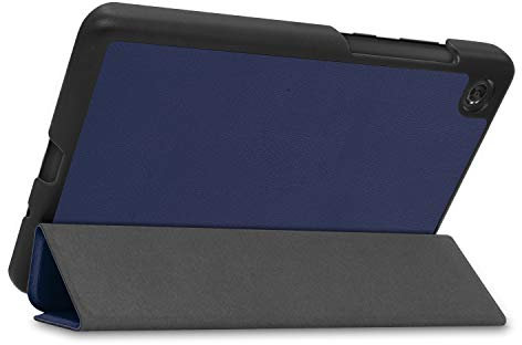 Kepuch Custer Funda Slim Smart Cover Fundas Carcasa Case Protectora de PU-Cuero para Lenovo Tab M7 TB-7305I TB-7305X TB-7305F/M7 2nd Gen/M7 3rd Gen - Azul