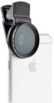 System-S - Lente Universale Clip 37 mm Filtro polarizzatore per Smartphone, Tablet PC