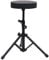 vidaXL Drumhocker Höhenverstellbar Drummersitz Schlagzeugsitz Schlagzeughocker Throne Drumsitz Schlagzeug Hocker Sitz Schwarz Rund