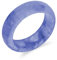 Bling Jewelry Semplice Anello a Fascia Eternità Impilabile in Giada Viola Lavanda Tinta Solida per Donne e Adolescenti Pietra Portafortuna di Agosto