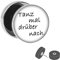 Treuheld® Silberner Fake Plug Tanz mal drüber nach - Bild Ohrstecker - Anzahl: 1 Stück