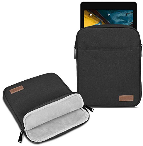 UC-Express Hülle Tasche kompatibel mit Medion Lifetab E10814 Tablet Schutzhülle Schwarz Grau Blau Cover Sleeve Case, Farbe:Schwarz