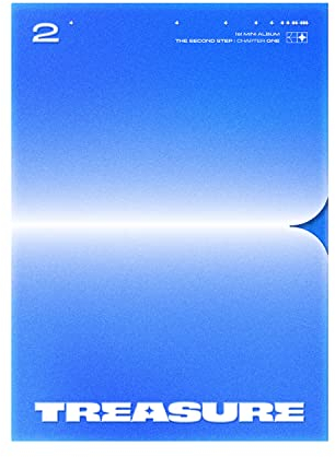 TREASURE - 1st Mini Album [THE SECOND STEP : CHAPTER ONE] (BLUE Ver.) Photobook + Sleeve + DISC + Photocard + Selfie Photocard + Postcard + Sticker