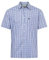 Champion Mens Checked Country Casual Short Sleeve Shirt Poole Blue L