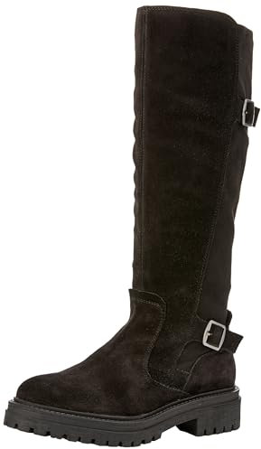 Geox Damen D IRIDEA Knee High Boot, Black, 37 EU