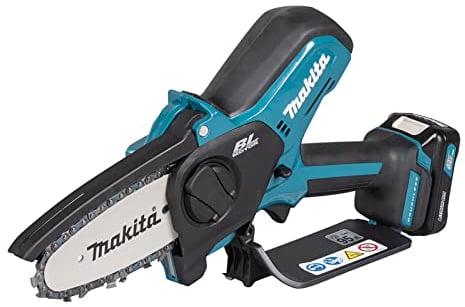 Makita UC100DWA 12V Max Li-ion CXT Sierra de podar sin escobillas, 100 mm, incluye 1 batería de 2.0 Ah y cargador