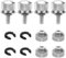 8pcs Kit de Boulons de Siège de Moto, Kit d'Écrous de Siège de Garde-Boue Support de Vis de Siège de Moto en Aluminium Filetage 1/4-20 pour Harley-Davidson Sportster Touring Softail Dyna