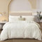 DXHOME Böhmen Bettwäsche Beige 200x220 Getuftet Vintage Boho Weich Gewaschene Mikrofaser für Doppelbett Aesthetic Bettbezug mit Reißverschluss und 2 Kissenbezüge 80 x 80cm
