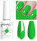 Vishine Gel Nail Polish, 1Pcs 8ml Green Gel Polish Soak Off UV LED Gel Nail Art DIY Gel Nail Manicure for Girls Women #066