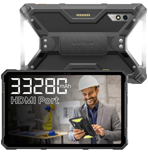 Ulefone Armor Pad 3 Pro Tablet Touch 10.36 pollici, 1100LM Camping Lamp, 2.4K FHD+, Tablet Android 13, 16 GB+256 GB IP68 Tablet, 50 MP+32 MP, IP68/IP69K/GPS/NFC/HDMI/OTG/4G LTE/5G WiFi