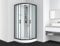 SANOTECHNIK Komplettduschkabine AUSTIN BLACK 90×90×215 cm – All‑in‑One Komplettdusche | 5 mm ESG Sicherheitsglas, Touch‑Radio, LED‑Dach, Massagedüse, Schnellmontage CL20B