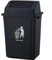 DUAS Large 30L-40L Recycling Swing Trash Can – Durable Plastic Waste Bin for Home, Kitchen, Office – 6 Color Options (Black, 40 Litres)