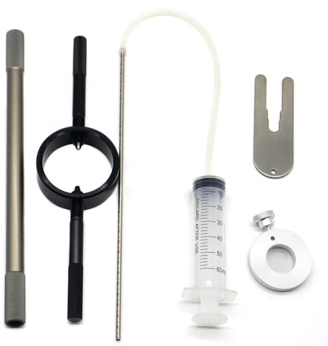 Motorcycle Fork Service Tool Kit, Fork Oil Level Tool, Fork Spring Compressor and Damper Rod Bleed Tool