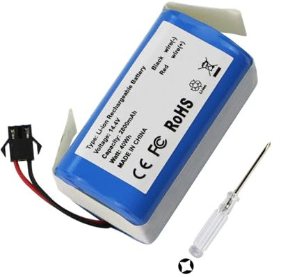 K KYUER 2800mAh Replacement Robot Aspirateur Batterie pour Ultenic D5/D5s/D5s Pro Robot Vacuum Cleaner Li-ION Battery with Tools