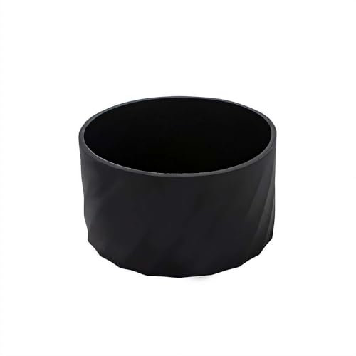 Funda de silicona para vaso Stanley 40 de 30 onzas, manga inferior de taza de 2.95 pulgadas de diámetro, funda de botella de silicona, protector inferior para Stanley (negro)