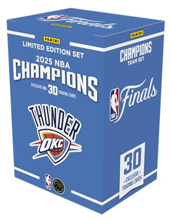 Panini NBA Champions Blaster Box 2025 - Carte collezionabili ufficiali di pallacanestro - Festeggia la squadra del titolo NBA 2025 - Inserti e paralleli esclusivi Blaster