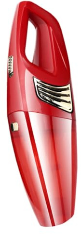 Garneck Aspirateur de Voiture sans Fil Portable Rouge Poignée Ergonomique, Puissant et Léger pour Nettoyage de Poils d'animaux Lors Conduite, Matériau Abs