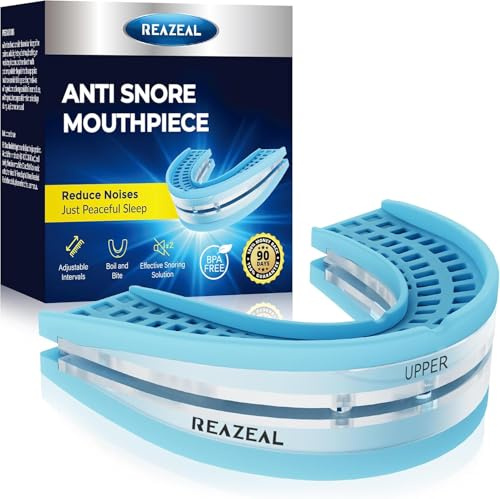 Anti Snore Mouthpiece – Adjustable Intraoral Device Designed to Help Reduce Snoring for Adults (18+) with Retainer Case