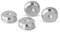 PrecisionGeek Aluminium Speaker Spike Pads – 20mm Diameter Chamfered Isolation Discs for HiFi Speakers, AV Stands, Soundbars, Turntables – Set of 4