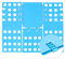 Relaxdays Planche à plier le linge 68 x 57 cm plieuse à vêtements plieur chemise flip flop, diverses couleurs