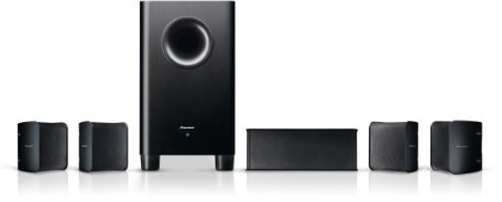 Pioneer S-HS100 conjunto de altavoces 5.1 canales 850 W Negro - Set de altavoces (5.1 canales, 850 W, Cine en casa, Negro, De 1 vía, 150 W)
