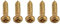 Dilwe 50pcs vis pour Guitare, vis de Montage chromées pour Accordeurs de Guitares mécaniques (Or)