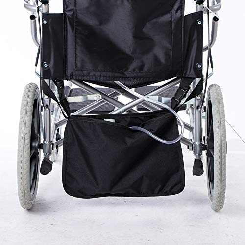 Katheterbeutelabdeckungen für Rollstühle, Rollstuhl-Unterkorb für Infusionsbeutel, Urin-Urainagebeutelhalter, eine Würde von Rollstuhl-Aufbewahrungstasche, Rollstuhl-Urinbeutelhalter (schwarz)