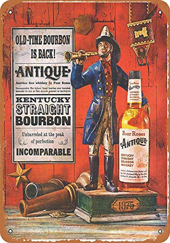Henson 1959 Four Roses Kentucky Bourbon Nostalgic Art Beautiful Traditional Tin Sign Metal Painted Modern Wall Decoration Art Poster Game Room House Rules Street Sign