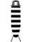 Tabla de Planchar Rolser K-22 Black Tube - Lido Blanco y Negro - 120x38 cm
