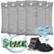 Natural Bamboo Charcoal Bags, Activated Air Purifier Bags with dehumidification function, Odor Eliminator for Home Shoes Closet, Fridge Deodoriser Keep the Fridge Fresh, Bathroom Air Freshener (6x50g)