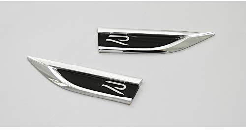 Original VW T-Roc R-Modell Plakette Set seitlich Kotflügel Emblem Tuning Logo, 2-teilig