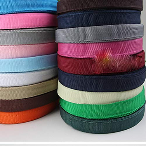 Egurs 50 Meter 25mm Gurtband Polypropylen Bunte Nylonband Gurtband für Taschen Nähen Navy blau