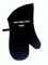 Pet-Jos Personalisierte Ofenhandschuh Custom Küchenhandschuh mit gesticktem Text Logo Geschenk Küchenhandschuhe für die Küche heiße Handschuhe schwarz hitzebeständige Custom Oven Mitt