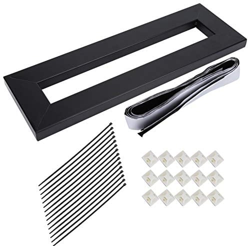 Ladieshow Pedaliera per Chitarra, Pedal Board per Chitarra in Lega Super Leggera Guitar Pedalboard, Porta Pedali Chitarra con Nastro Gancio E Passante Gommure per Lettori Musicali(Nero)(s)
