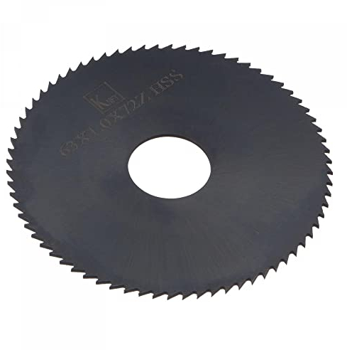 sourcing map Circular Saw Blade, 63mm (2-1/2) Dia 1mm Thick 72 Tooth, 6542 High Speed Steel (HSS) Nitriding Milling Cutter with 16mm Arbor for Metal Wood Cutting