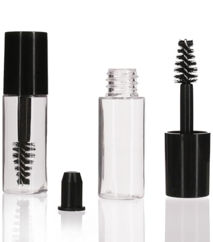 COSIDEA Leere Mini-Wimperntusche-Tube und Zauberstab für Rizinusöl, DIY-Wimpernölbehälter, Wimpernwachstumsröhrchen, 71 Stück, 71 Stück, 10 Count (Pack of 1)