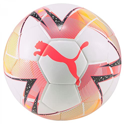 Puma Futsal 1 TB FIFA Quality PRO, Pallone, Puma White-Sunset Glow-Sun Stream, Taglia 4 (62 cm)