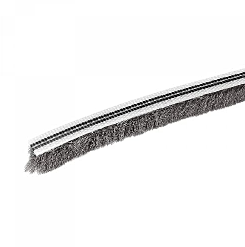 sourcing map Pinsel Dichtungsstreifen 1/4x5/16x19.7ft Kartenschlitz PP Tür Fenster Schrank