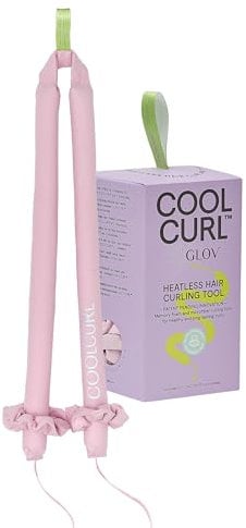 Glov Coolcurl™ Hitzefreie Lockenwickler Set für Locken Ohne Hitze Locken Über Nacht Bequem Nachhaltig für Alle Haartypen Frizzfrei Einfach Anzuwenden Anpassbare Lockengröße