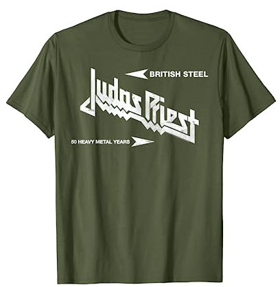 Judas Priest – British Steel Olive T-Shirt